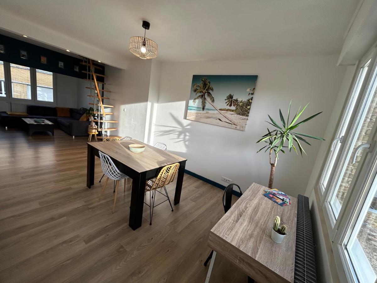 Duplex Lumineux Entre Plage Et Centre-Ville Duinkerke Buitenkant foto